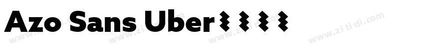Azo Sans Uber字体转换